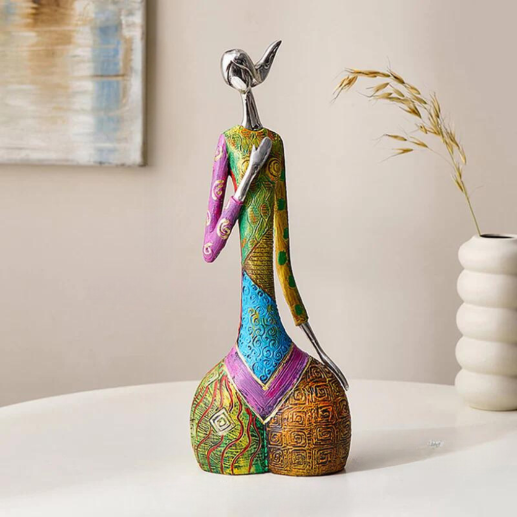 Artistic Modern Abstract Woman Resin Sculpture