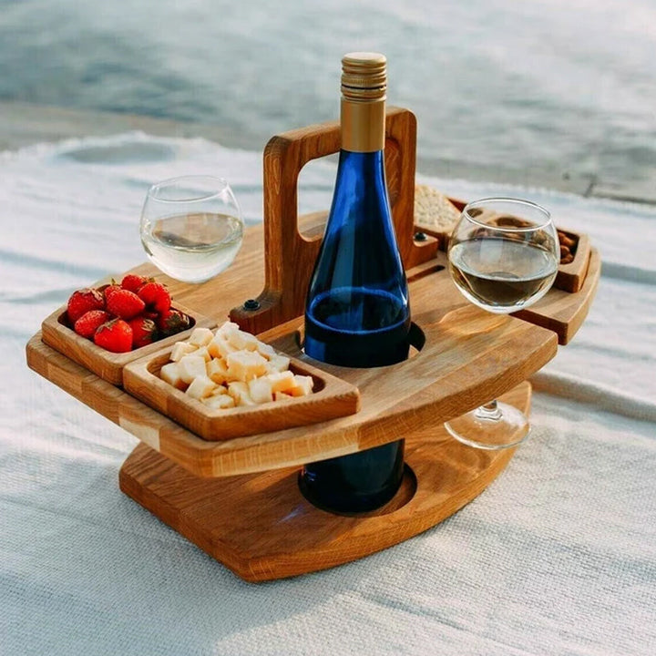 Foldable Wine Table – Enjoy Wine Anywhere