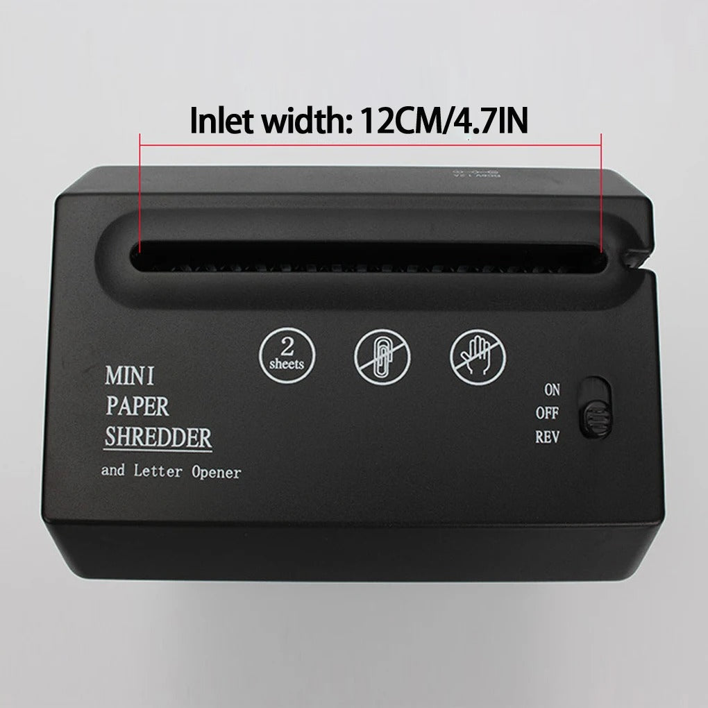 Mini Desktop Paper Shredder – Compact, Quiet, and Efficient