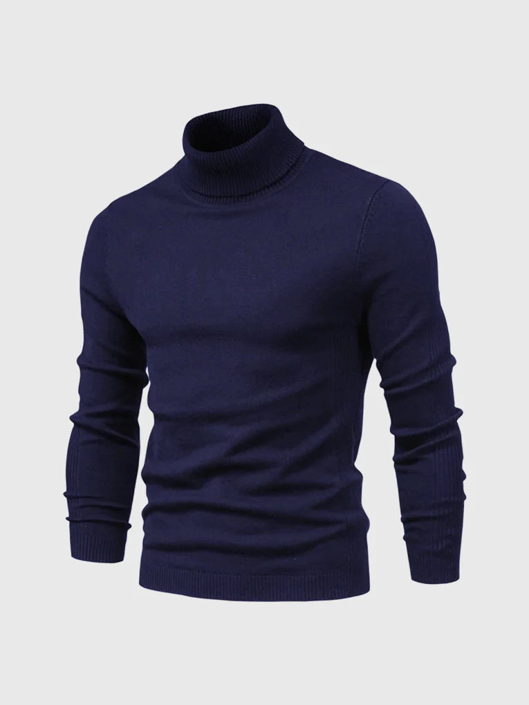 Men's Turtleneck Sweater – Washable and Versatile
