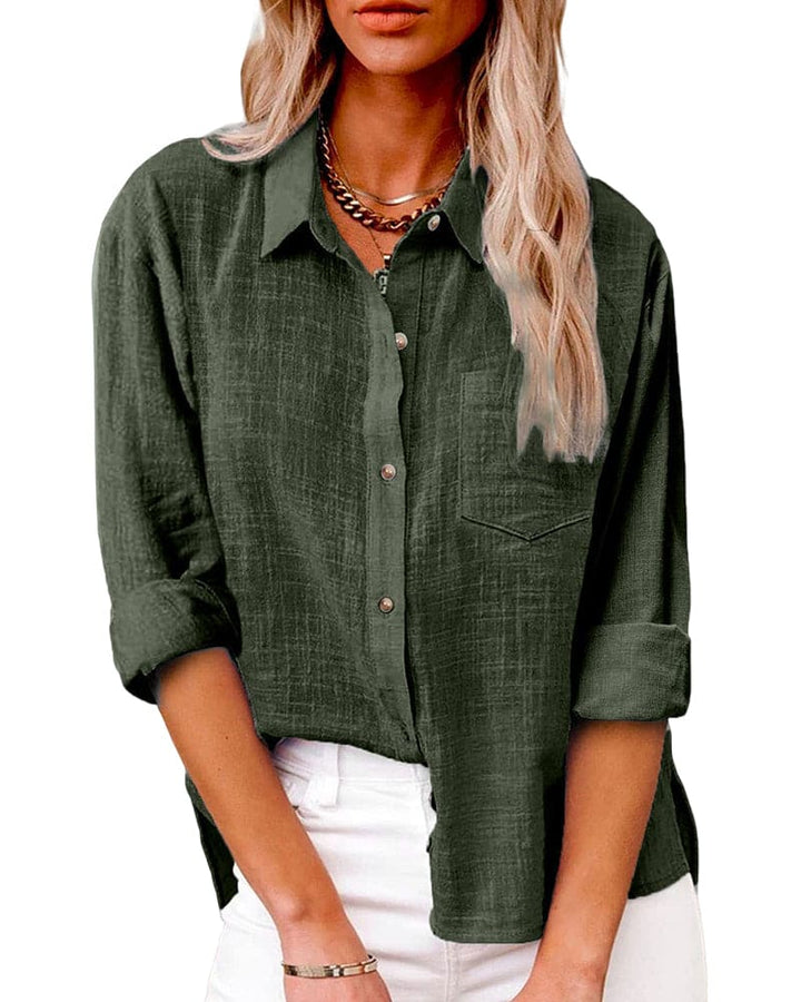 Lize Linen Blouse – Airy Oversized Style for Women