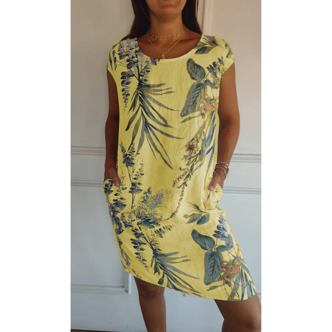 Comfortable Round-Neck Dress