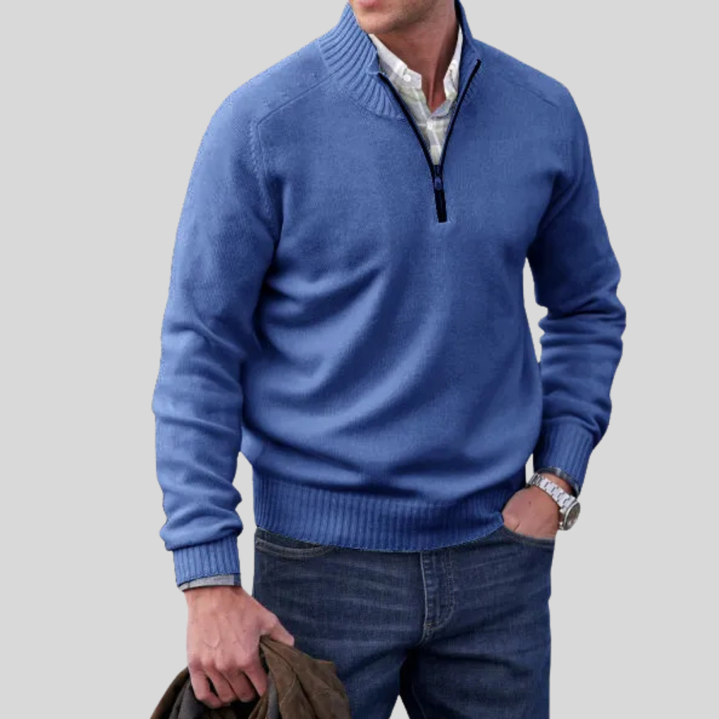 Men’s Zip-Front Sweater