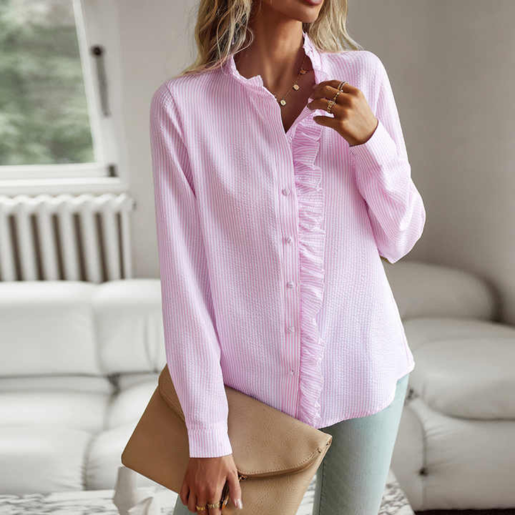 Elegant Long‑Sleeve Blouse