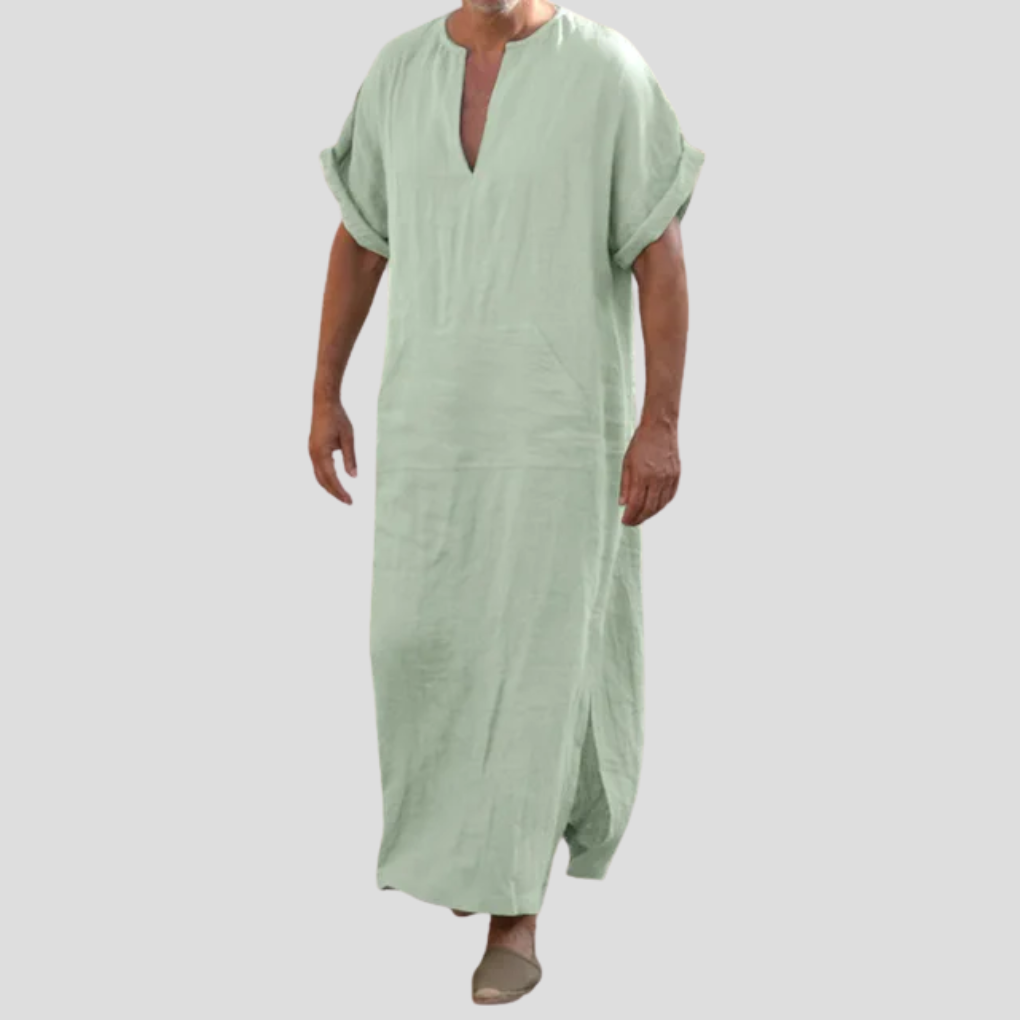 Djellaba with V-Neck