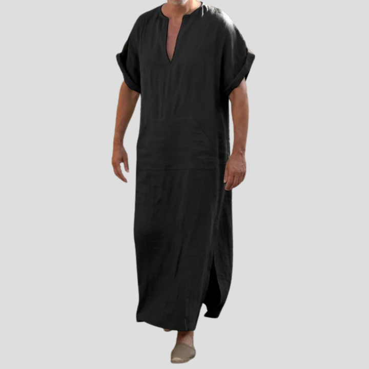 Djellaba with V-Neck