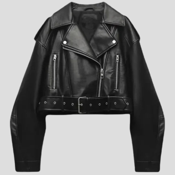 Women’s Cropped Belted Jacket