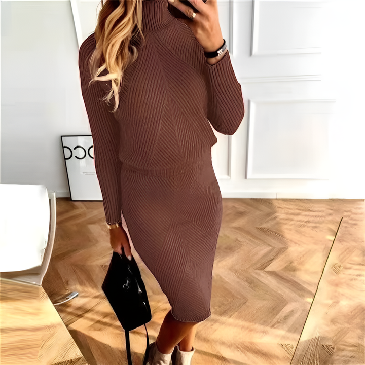 Two-Piece Set with Fitted Skirt