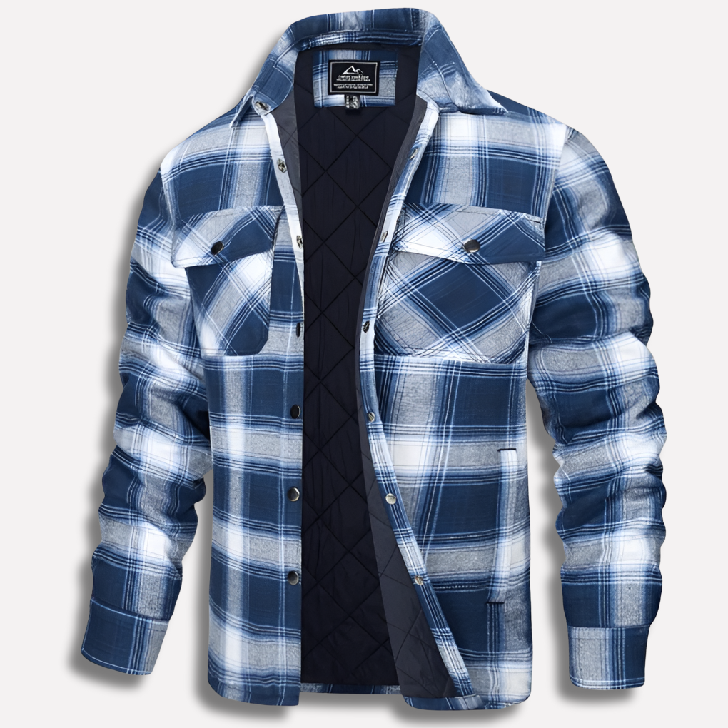 Cotton Checked Flannel Lumberjack Shirt