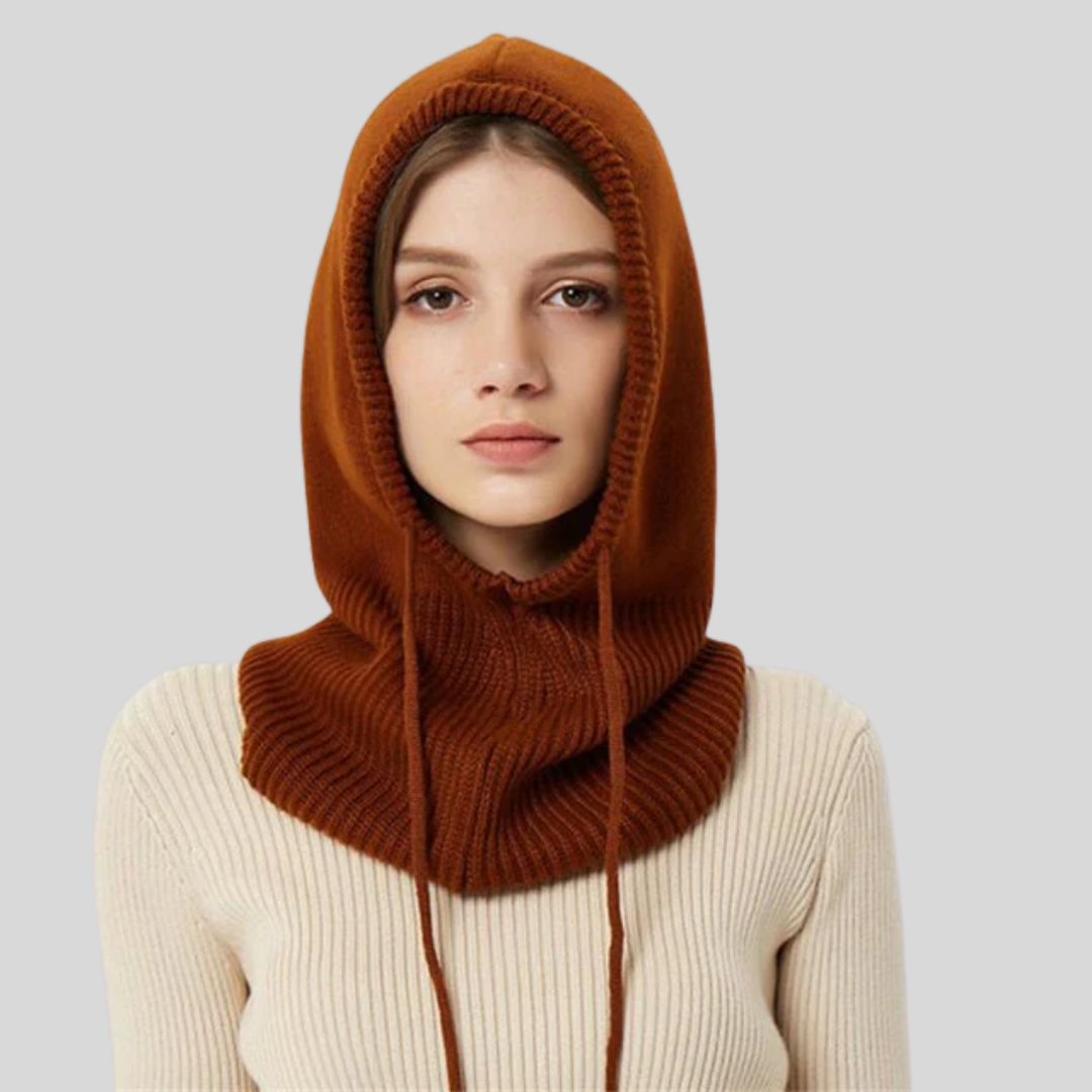 Knitted Winter Hooded Neck Warmer