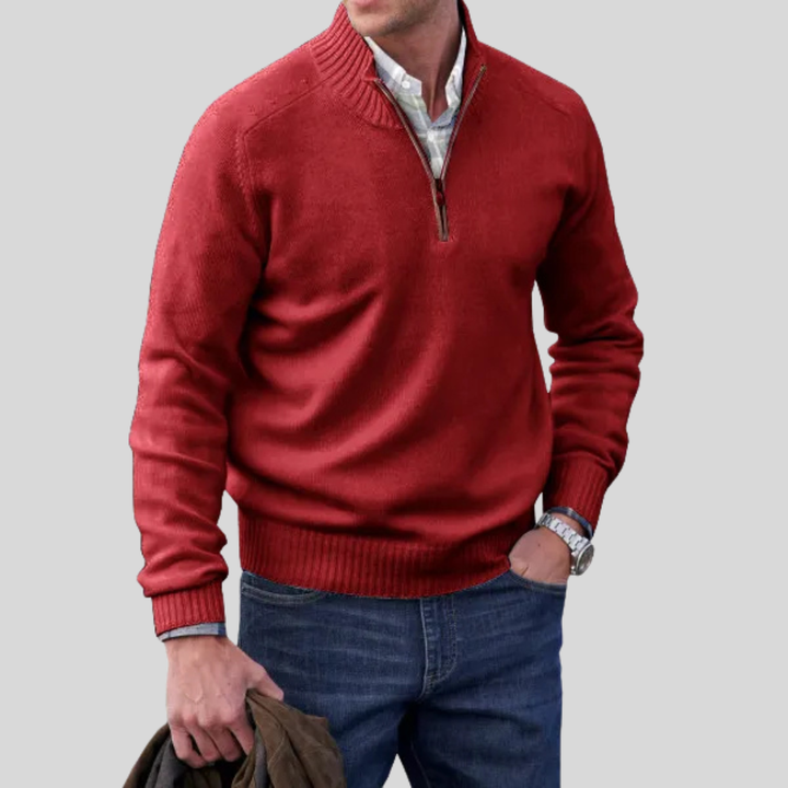 Men’s Zip-Front Sweater