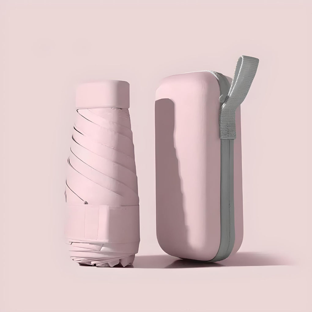 Compact Travel Umbrella And Case