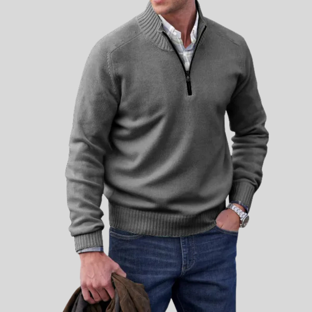 Men’s Zip-Front Sweater
