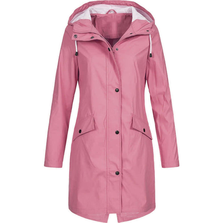 Women's Water-resistant Hooded Raincoat