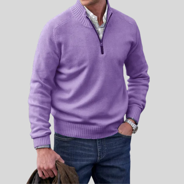 Men’s Zip-Front Sweater