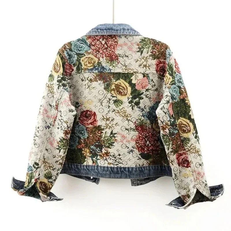 Floral Denim Jacket – Hand-Painted Style Meets Sustainable Fashion