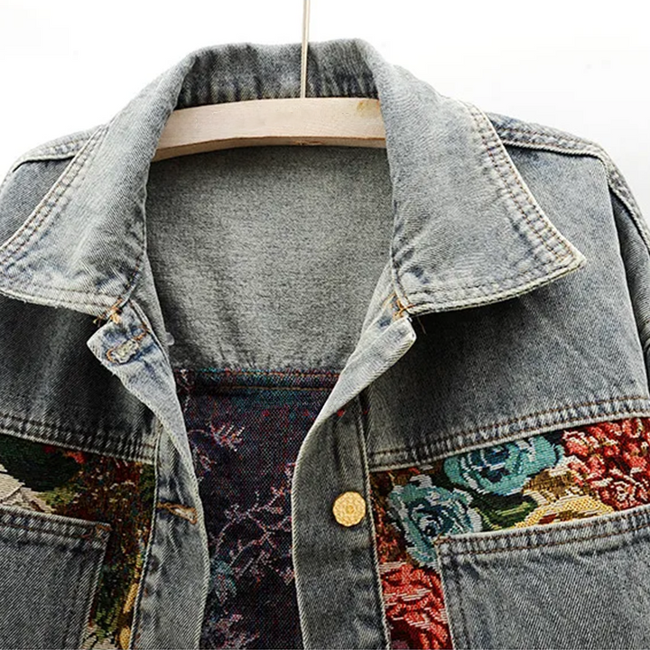 Women’s Floral Denim Jacket