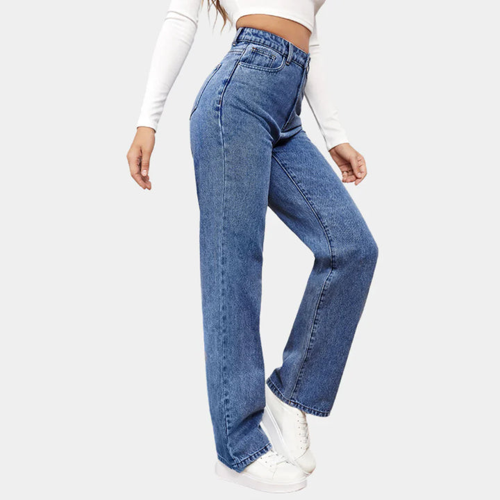 Straight-Leg Jeans in Denim Blend