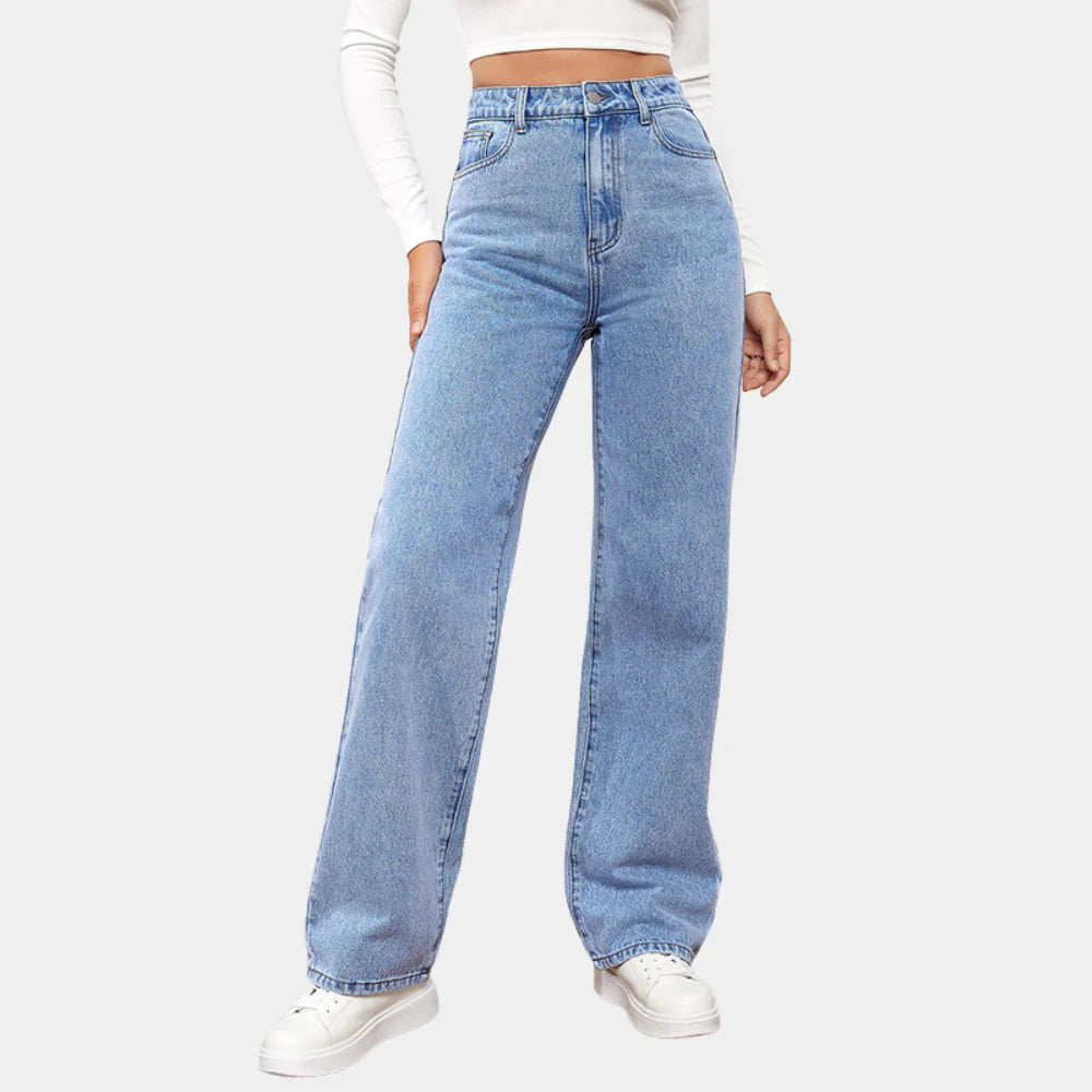 Straight-Leg Jeans in Denim Blend