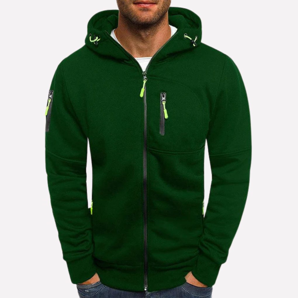 Stylish Hooded Sweatshirt Jacket
