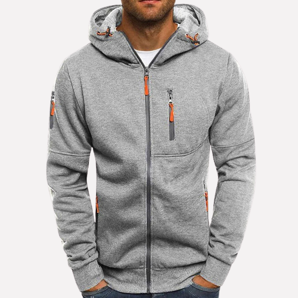 Stylish Hooded Sweatshirt Jacket