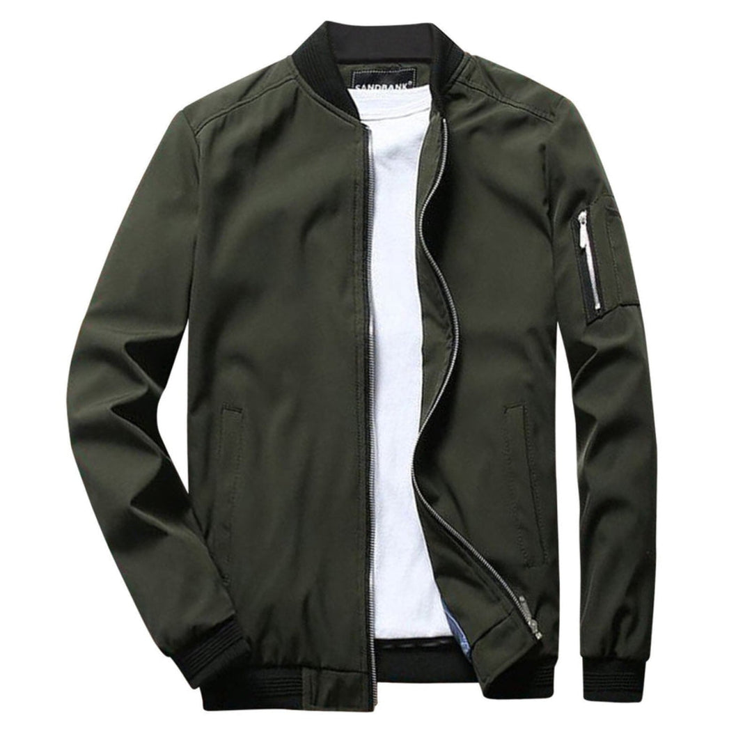 Lightweight Zip-Up Jacket for Men with Practical Pocket