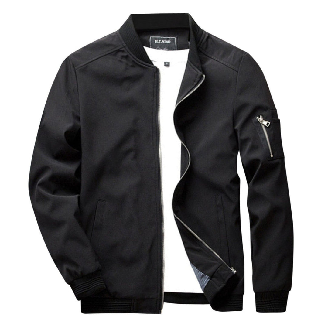 Lightweight Zip-Up Jacket for Men with Practical Pocket