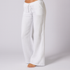 Linen Blend Loose Fit Casual Trousers