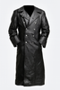 Iconic Gothic Men’s WW2 Style Leather Trench Coat