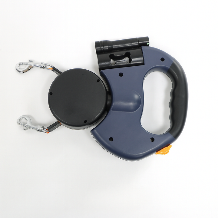 Dual Retractable Dog Leash with 360° Rotation