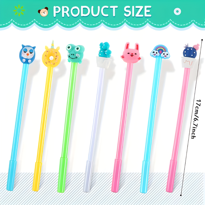 20-Piece Cartoon Gel Pen Set