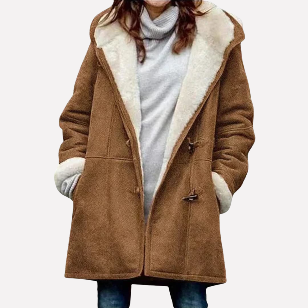 Women’s Jacket with Hood and Toggle Closure