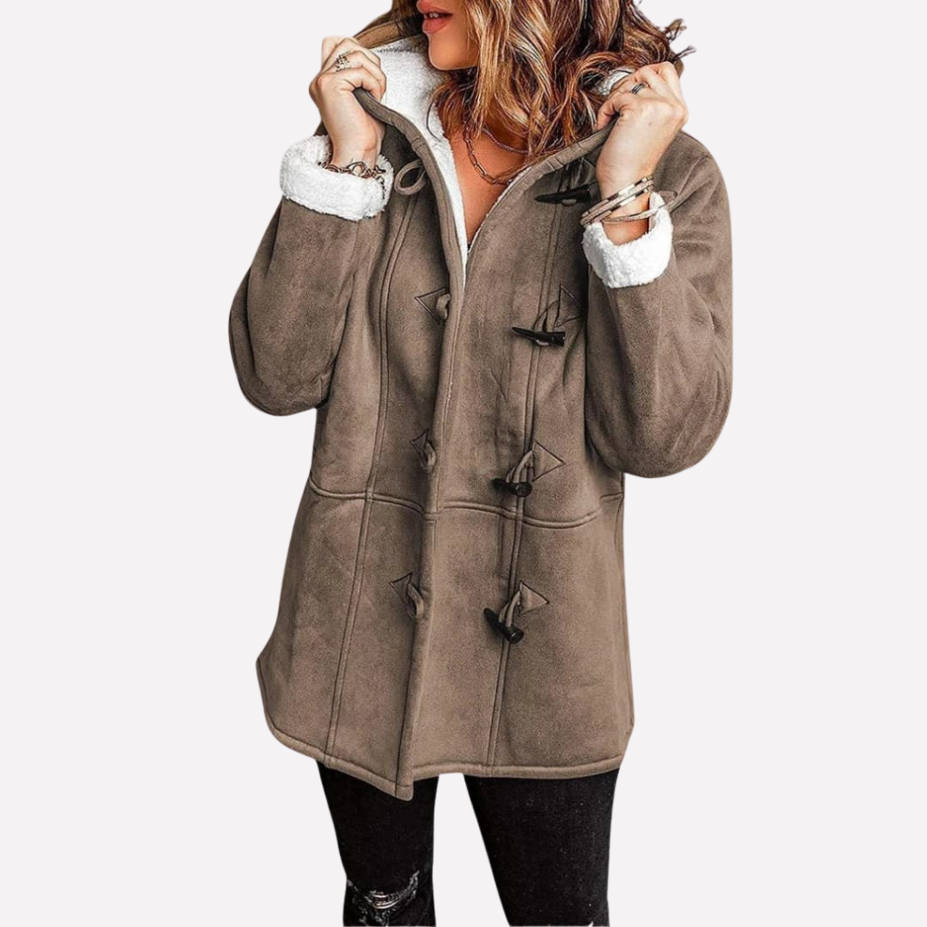 Women’s Jacket with Hood and Toggle Closure