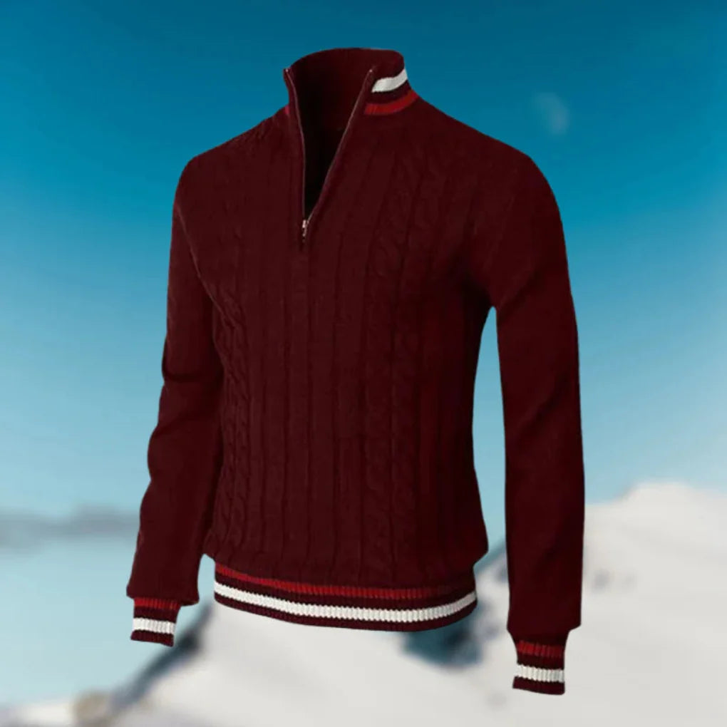 Elegant Men’s Sweater with Collar