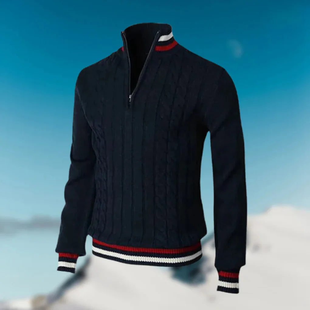 Elegant Men’s Sweater with Collar