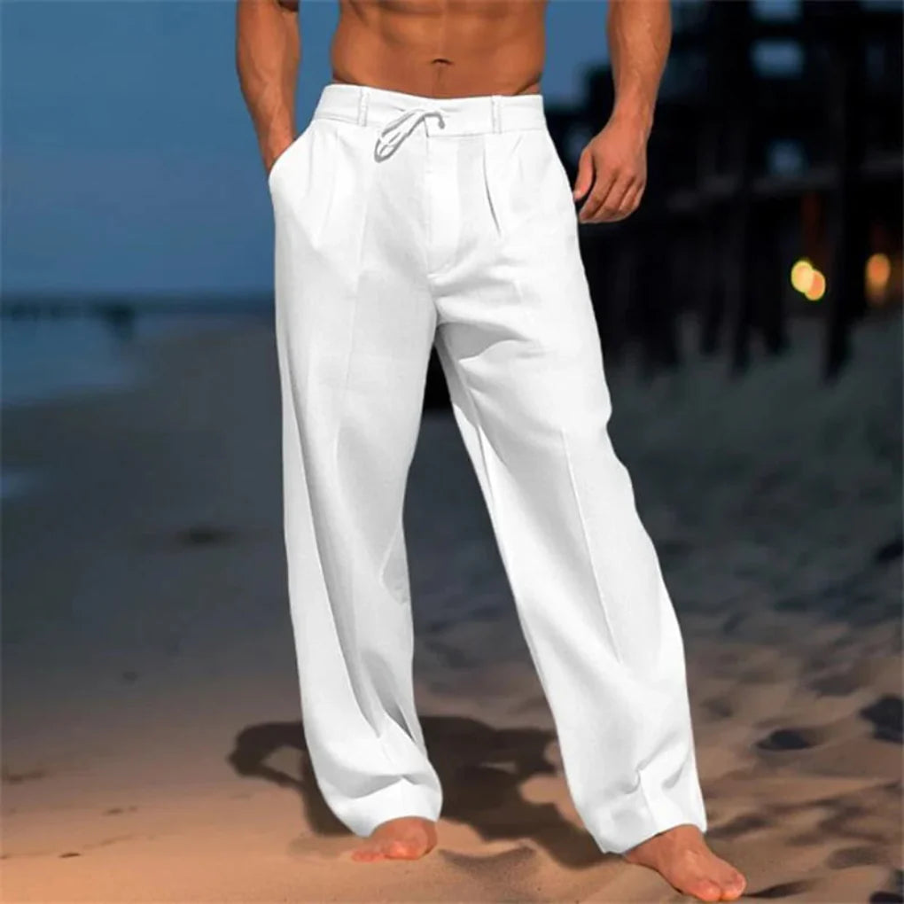 Men’s Elegant Summer Linen Trousers