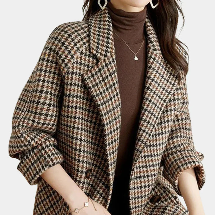 Women’s Coat with Classic Double-Breasted Design