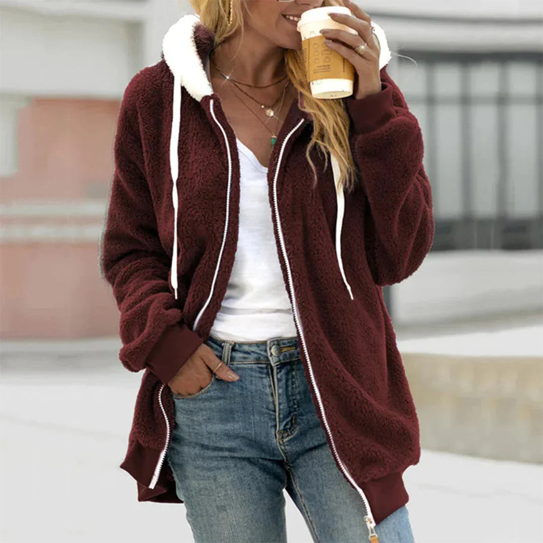 Women’s Plush Hoodie Jacket
