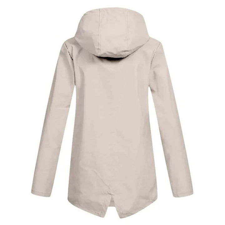 water-resistant Women's Mid-Length Jacket with Zipper