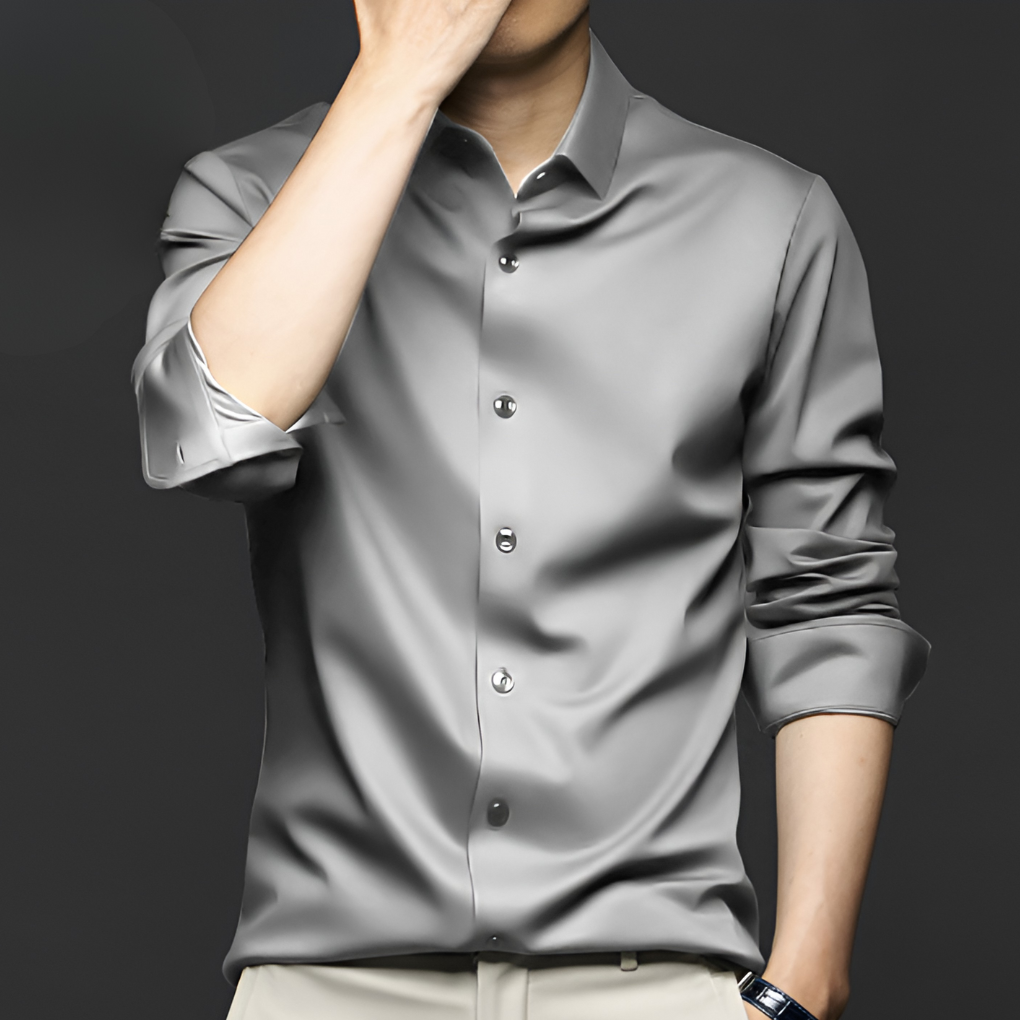Men’s Wrinkle-Free Dress Shirt – Stylish and Low-Maintenance