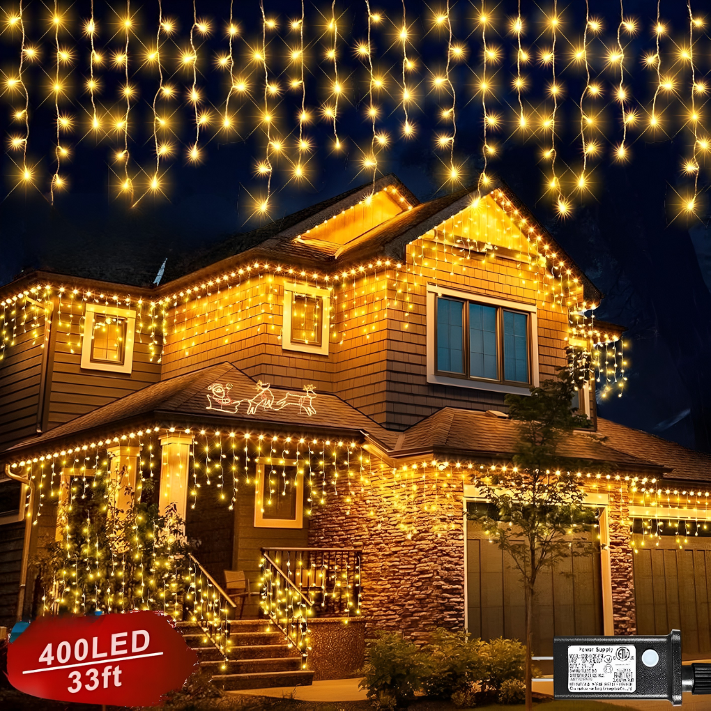 GlowCurtain Outdoor Lights (No plug included)