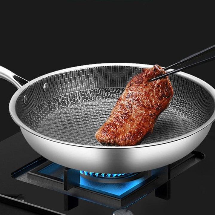 Premium Stainless Steel Non-Stick Pan – Effortless Cooking with Modern Design