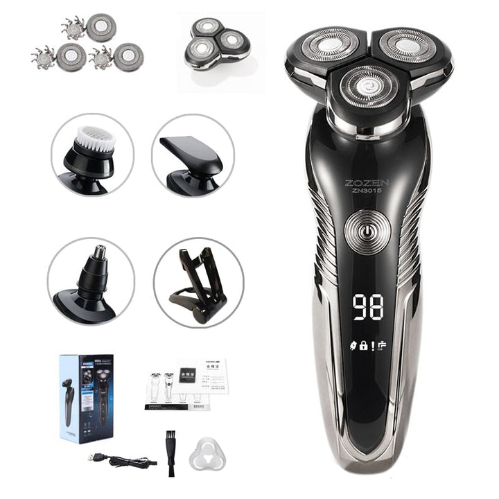 Rechargeable wet and dry shaver