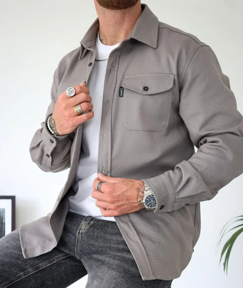 Experience Refined Style with the Shirt Jacket for Men