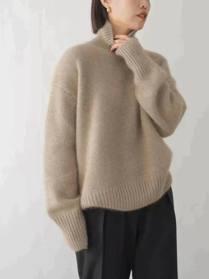 Luxe fine wool Turtleneck Sweater for Women