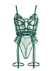 Green Lace Body Lingerie with Underwire