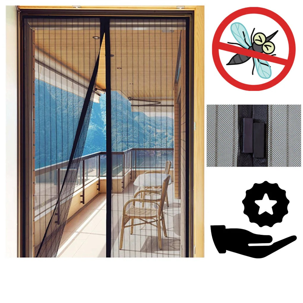 Magnetic Screen Door – Hands-Free Insect Barrier