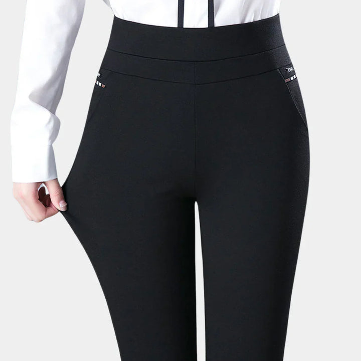Comfortable High-Waisted Stretch Trousers