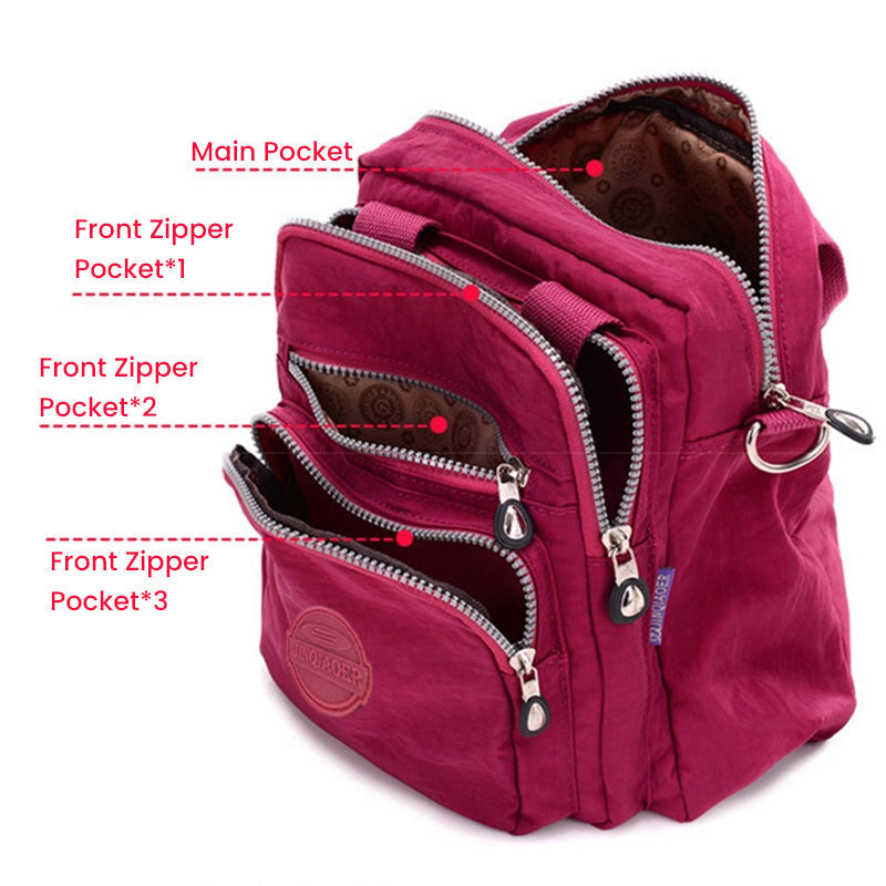 Waterproof Multifunctional 3-Way Waterproof Crossbody Bag