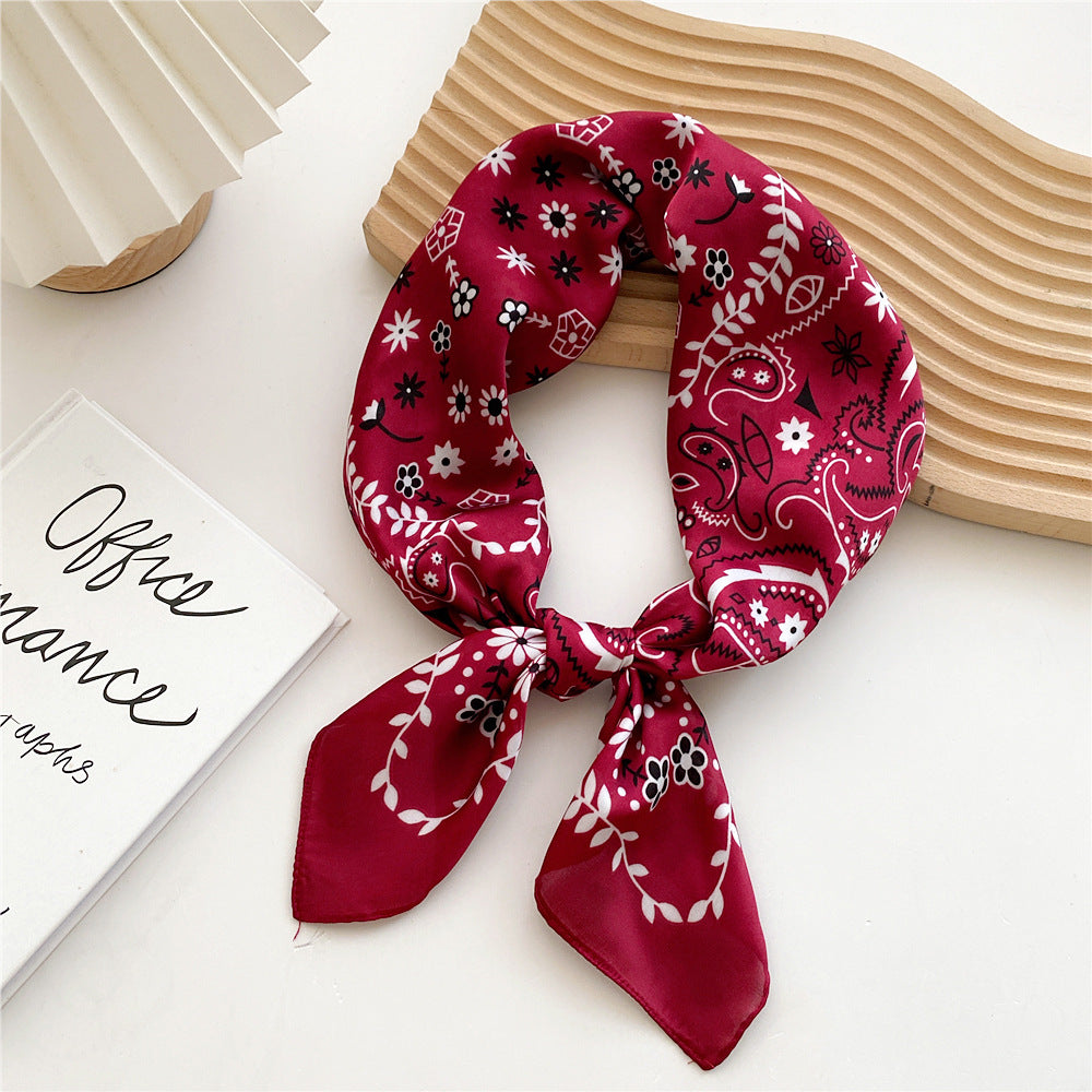 Women's Satin Printed Scarf